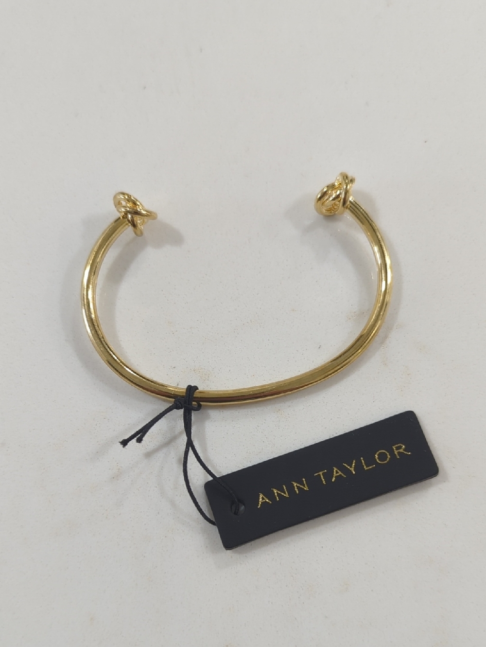 Ann Taylor Gold Knot Open Cuff Bracelet